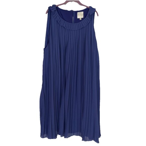 ModCloth Sleeveless Pleated Shift Dress “The Pleat-est Things” in Violet Size 4x - Picture 10 of 15